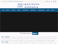 Tablet Screenshot of institutohispania.com